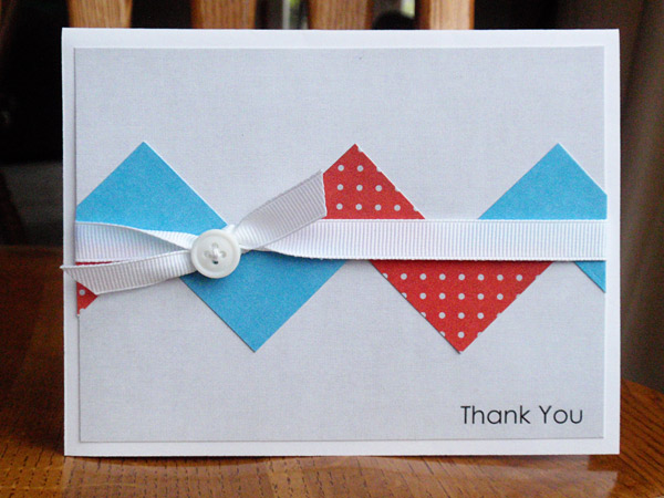 Thank You Card - Chevron {hybrid}