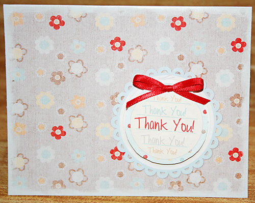 Thank You Card- week #1