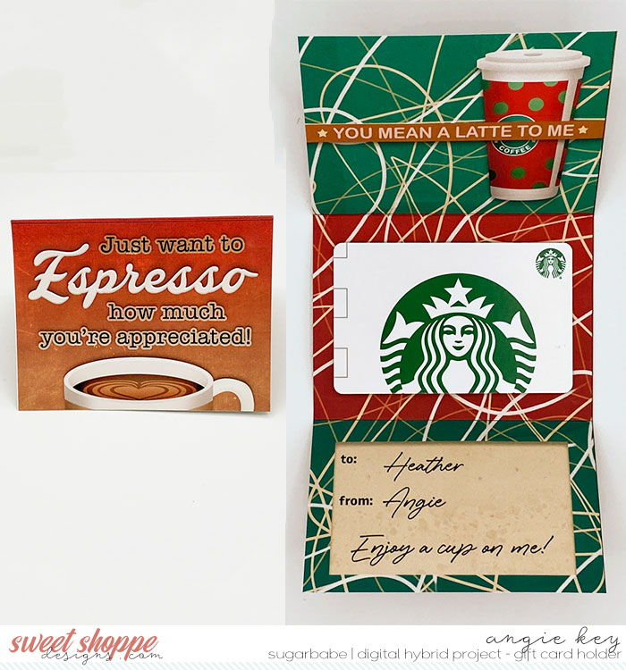 Thanks A Latte Gift Card Holder