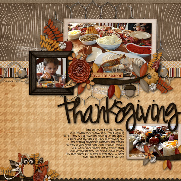 Thanksgiving- favorite season