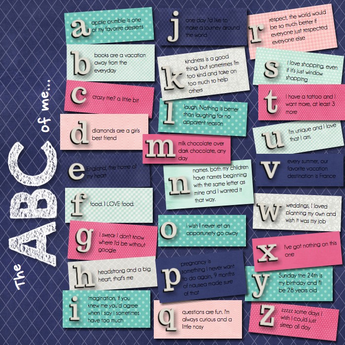 The ABC of me