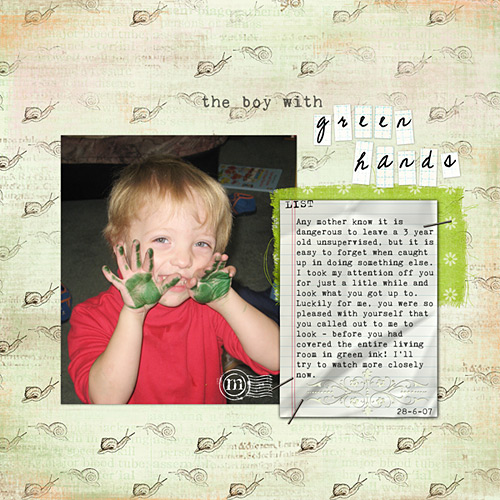 The Boy With Green Hands