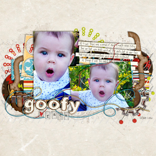 the goofy face