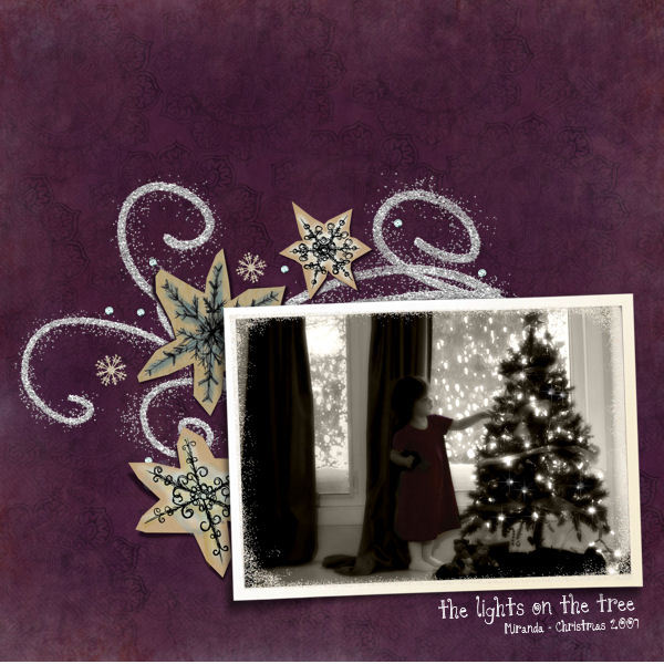 the lights on the tree