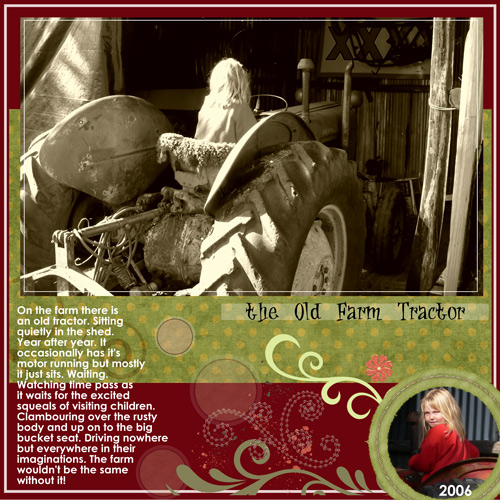 the tractor