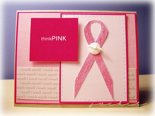 Think Pink/I Touch Myself Card