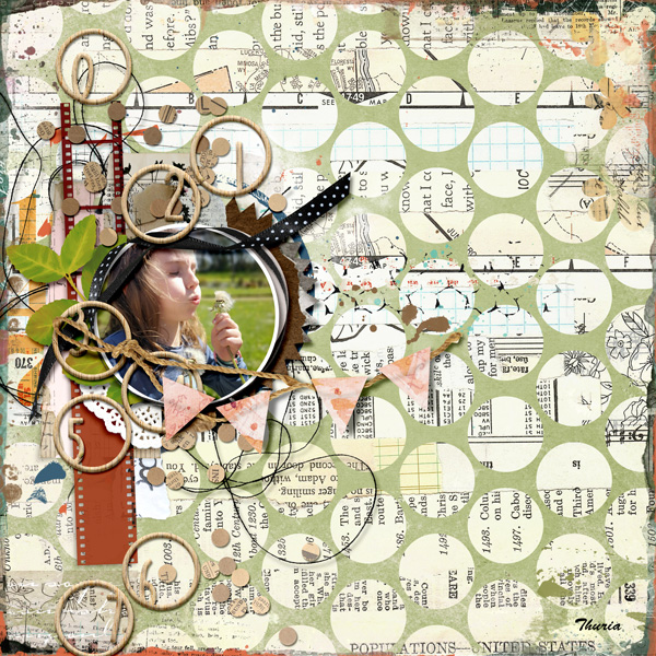 This & That - 5b - April (numerical inspired page)