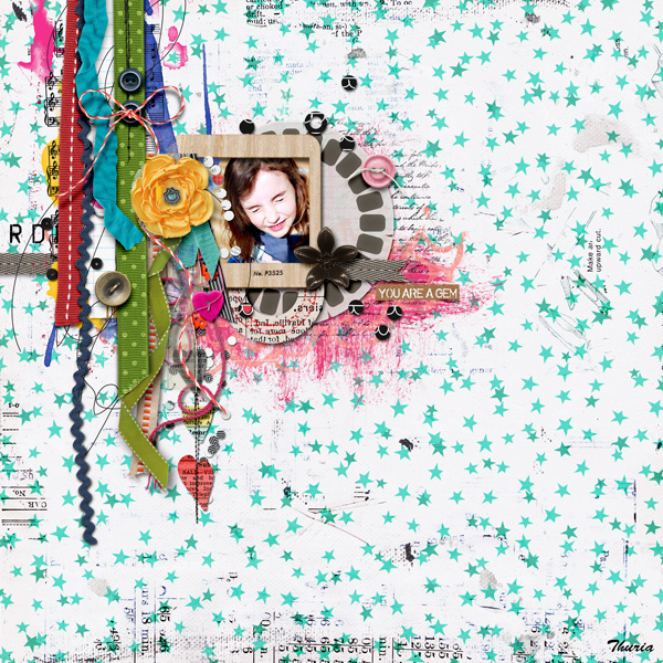 This & That - Challenge 1b - Ribbons and buttons