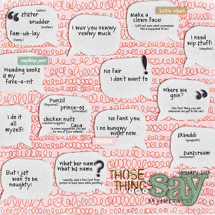 Those Things You Say
