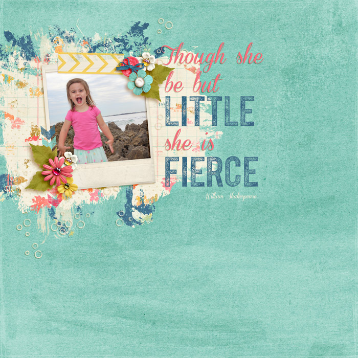 though she be but little