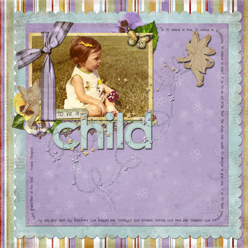 to be a child