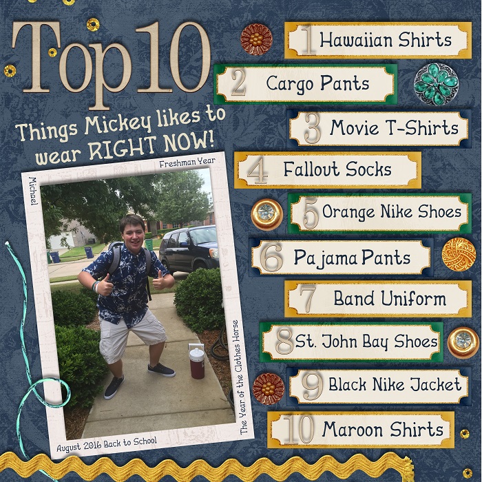 Top 10 What Mickey's Wearing Sept. 2016