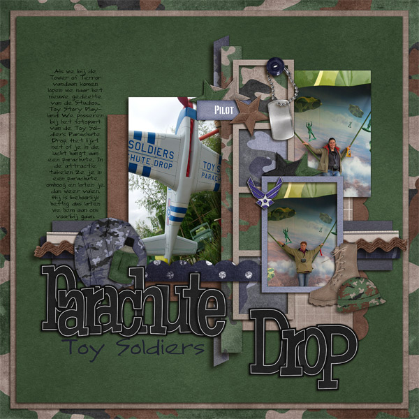 Toy Soldiers Parchute Drop