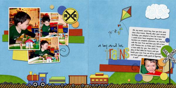 Trains (2 pg spread)