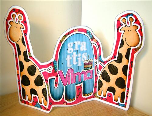 Triple-folded hybrid birthday card
