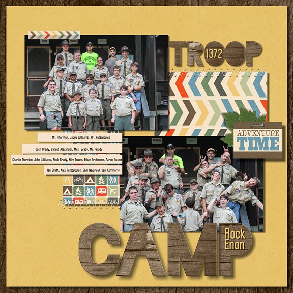 Troop Summer Camp Title Page