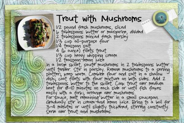 Trout With Mushrooms