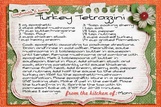 Turkey Tetrazzini Recipe