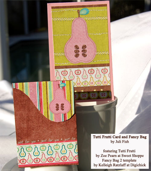 Tutti Frutti card and gift bag