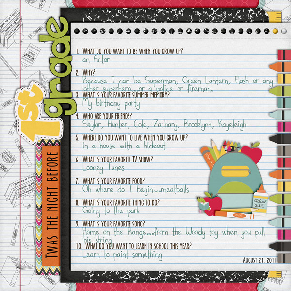 Twas the Night Before 1st Grade