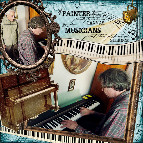 Two men and a piano