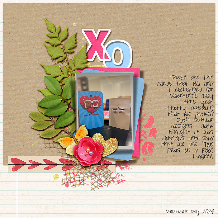 Two Peas - for the PGAD 2/13: Love Cliche Layout