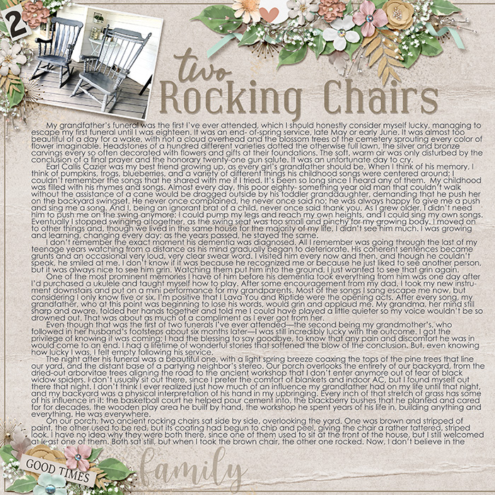 Two Rocking Chairs Left