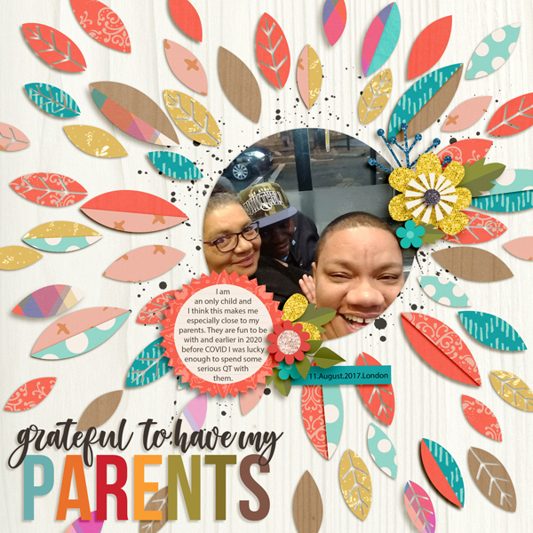 Typography: November 2020 - Grateful for my Parents