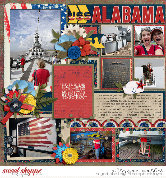 USS Alabama left