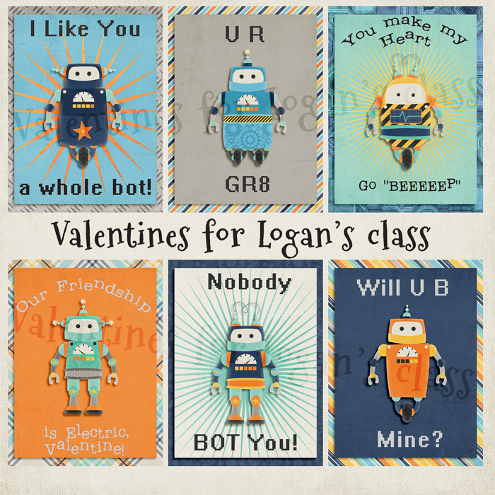 Valentines for Logan's class