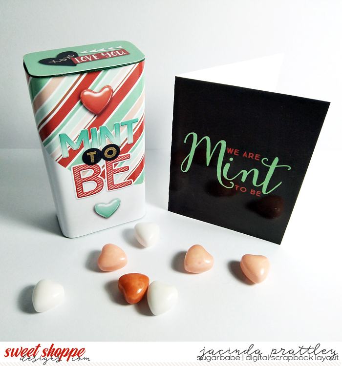 Valentines mint tin and card