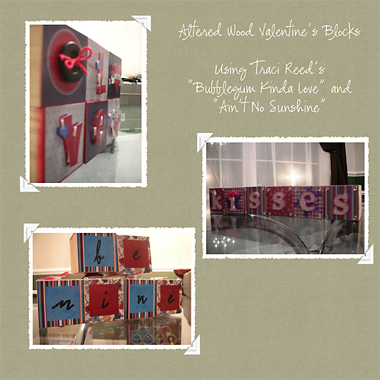 Valentine's Wood Blocks