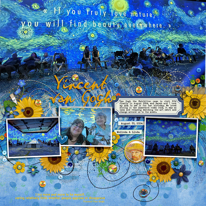Van Gogh Starry Night | SAT Shadowbox Aug 2