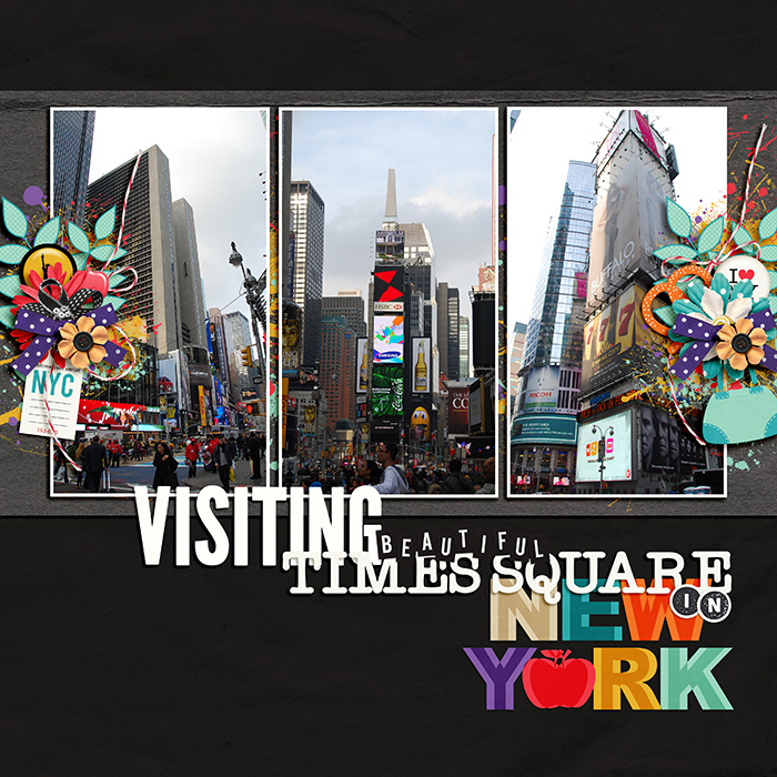 Visiting beautiful Times Square in New York
