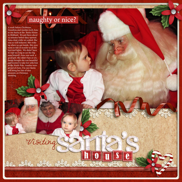 Visiting Santa's house