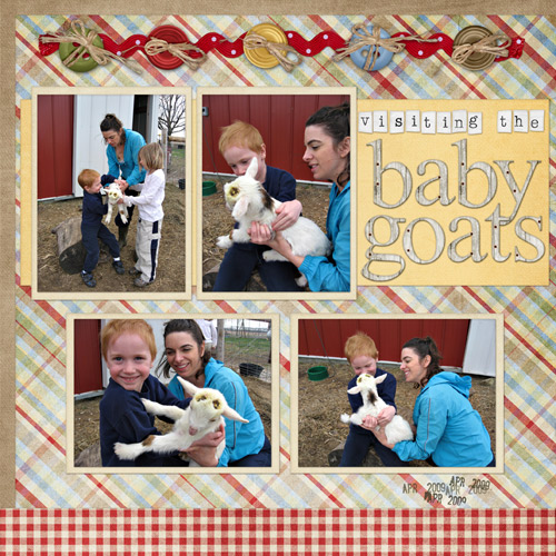 visiting the baby goats