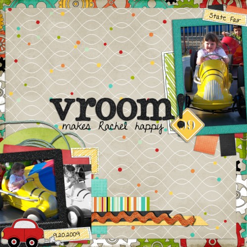 Vroom!   makes Rachel happy