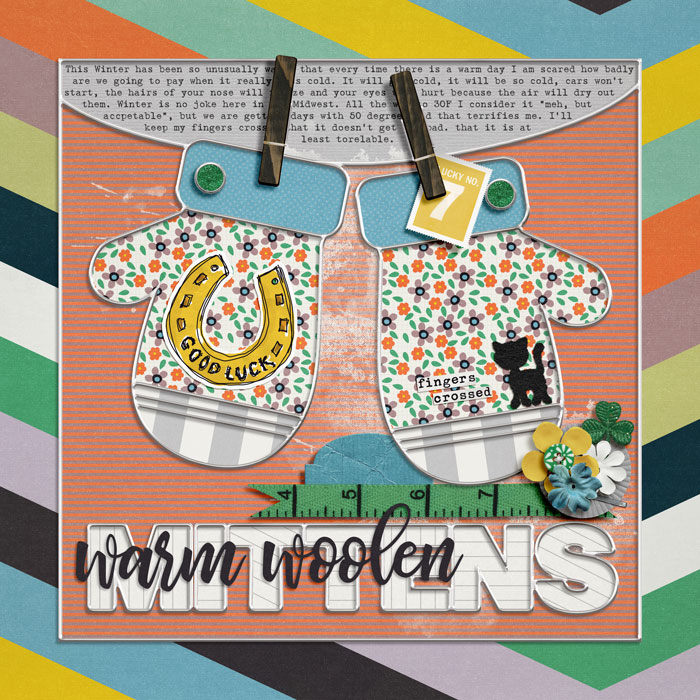 warm woolen mittens