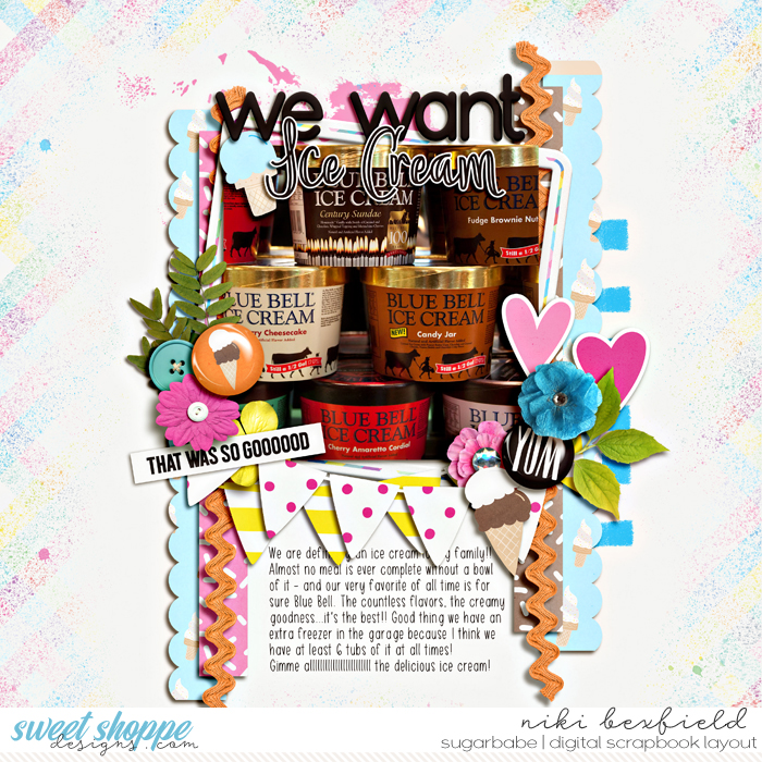 we want ice cream