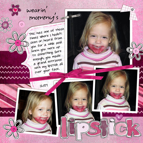 Wearin' Mommy's Lipstick