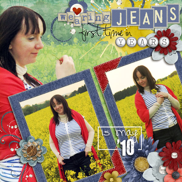 Wearing jeans first time in years