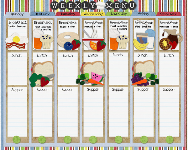 Weekly Menu Hybrid Project
