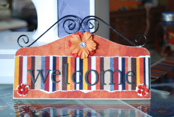 Welcome Sign/Key holder