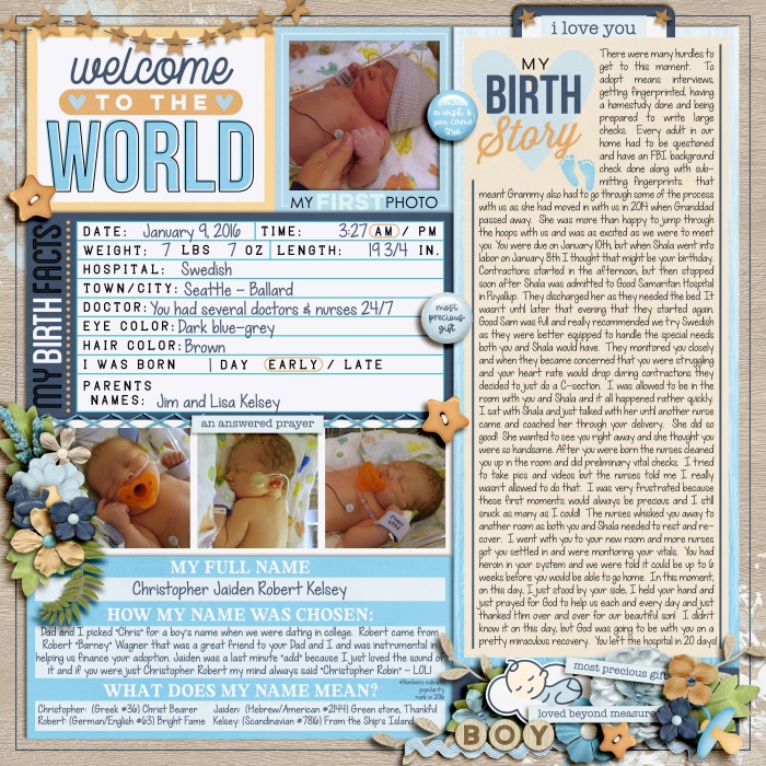 Welcome to the World baby boy
