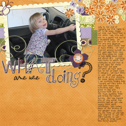 What are we doing?  (January)
