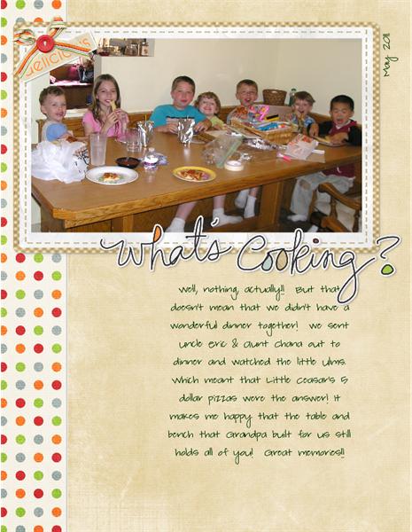 What's Cooking?