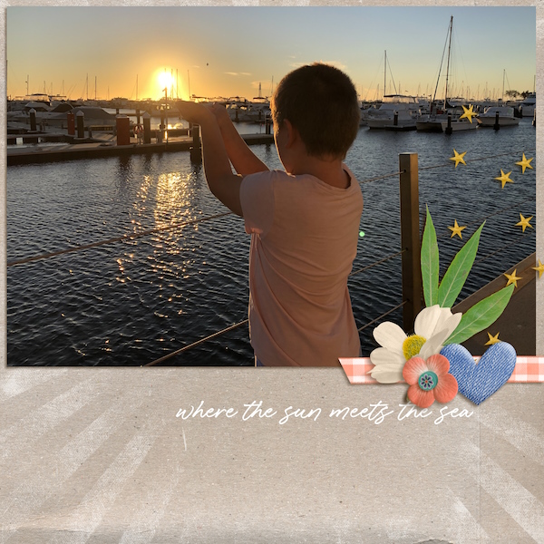 Where the sun meets the sea