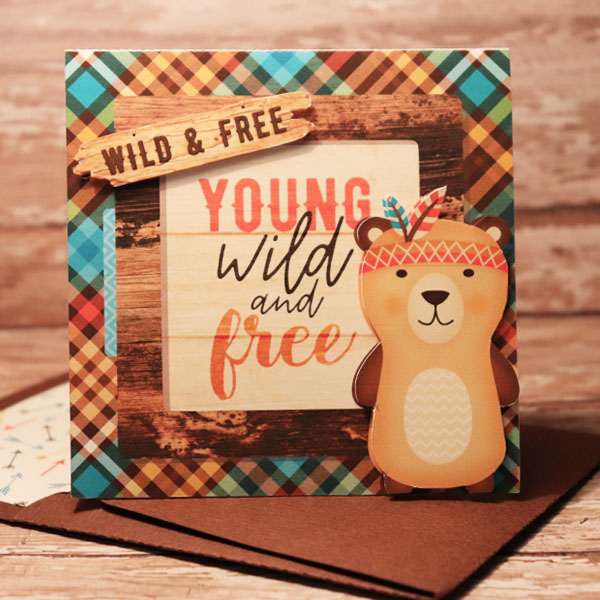 Wild And Free 3d card