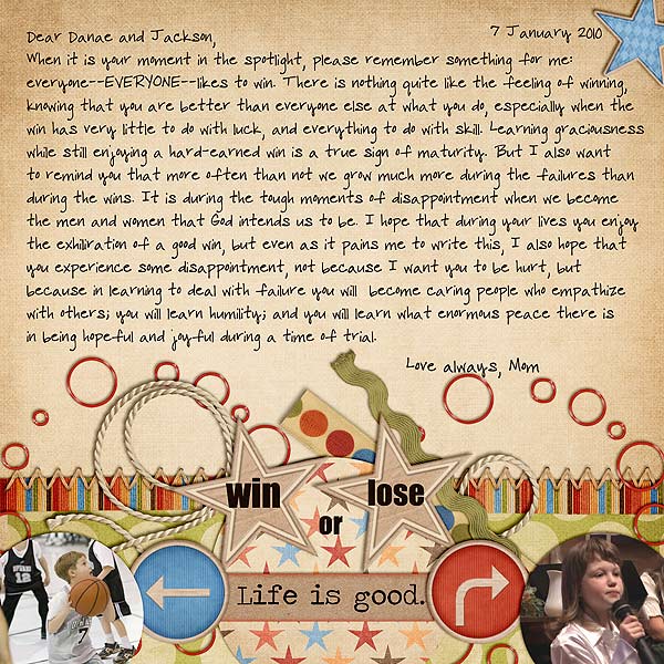Win Or Lose...