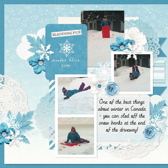 Winter Bliss Sledding
